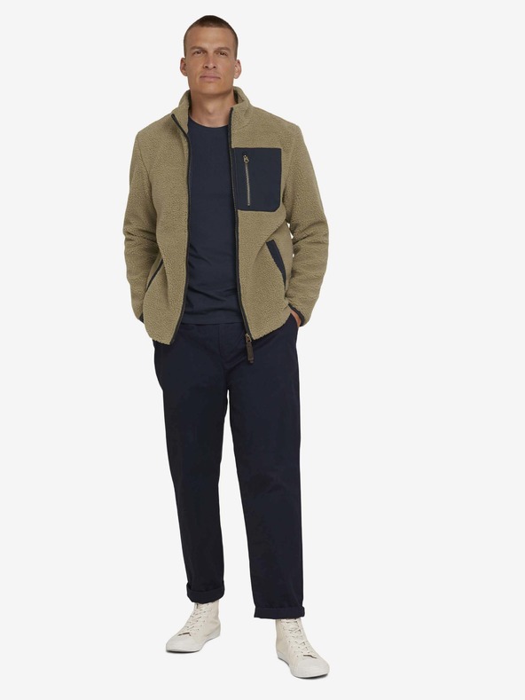 Tom Tailor Denim Béžová pánska džínsová bunda Tom Tailor