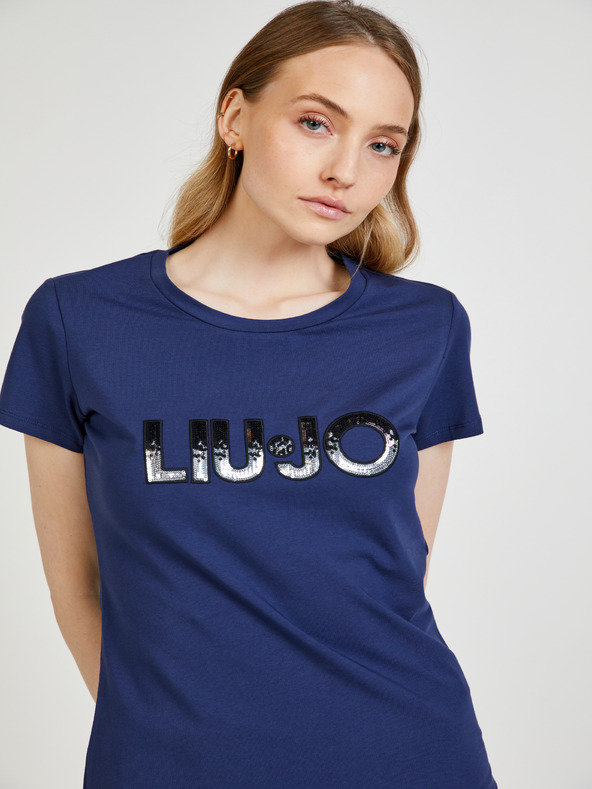 Liu Jo Tmavomodré dámske tričko Liu Jo