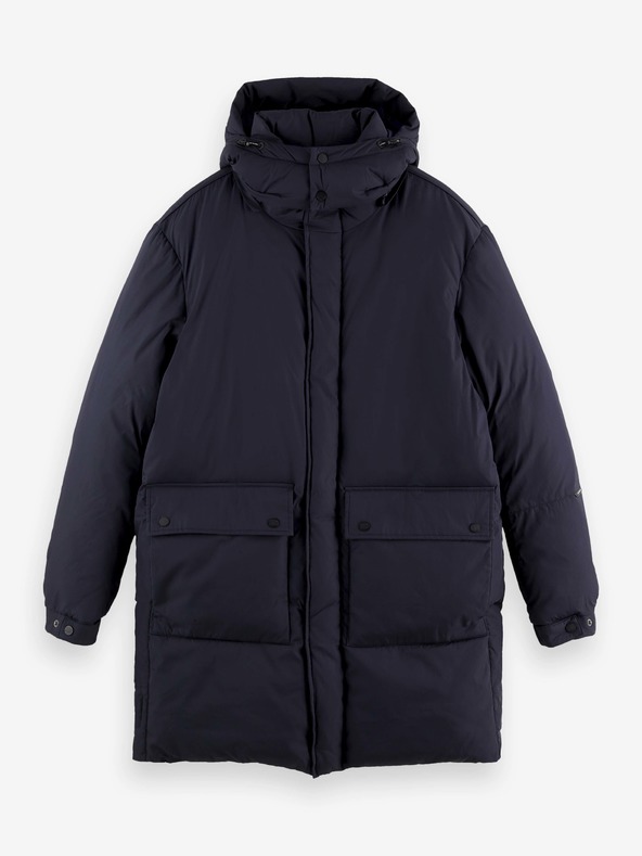 Scotch & Soda Tmavomodrá pánska zimná bunda Scotch & Soda
