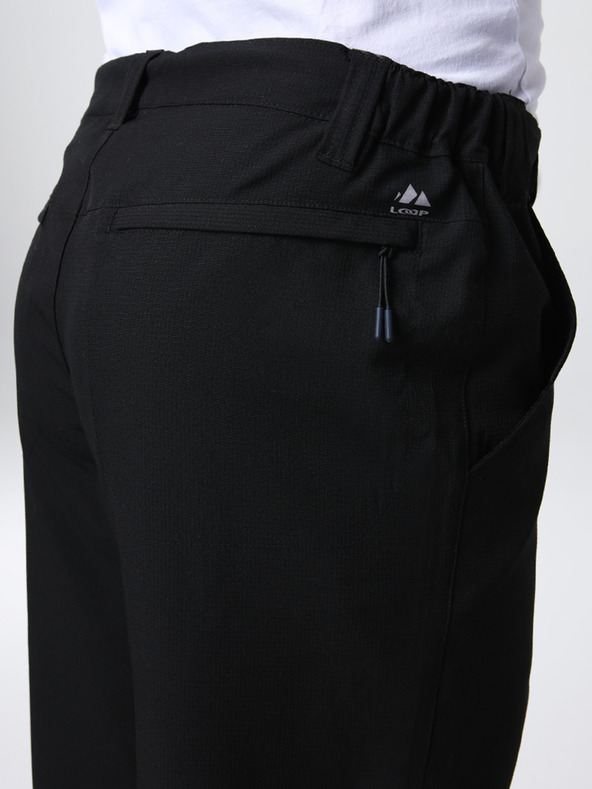 Loap Čierne pánske športové trojštvrťové nohavice LOAP Uzis