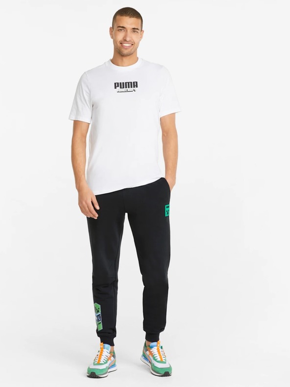 Puma Čierne pánske tepláky Puma x MINECRAFT