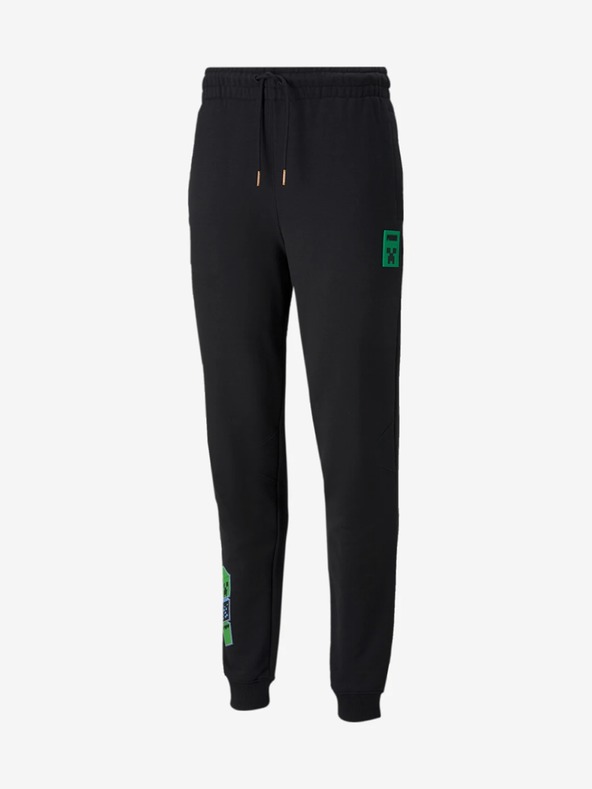 Puma Čierne pánske tepláky Puma x MINECRAFT