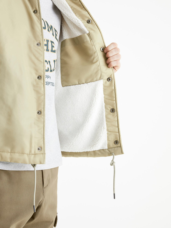 Celio Svetlozelená pánska bunda Celio