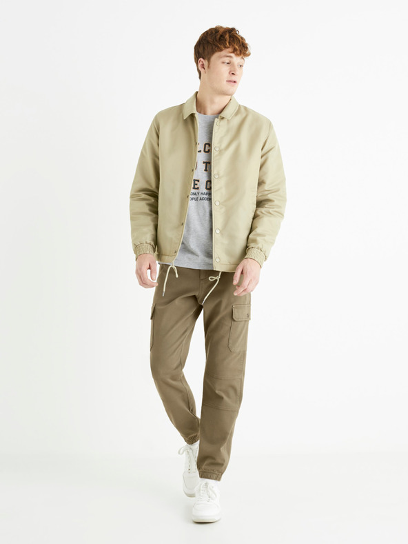 Celio Svetlozelená pánska bunda Celio