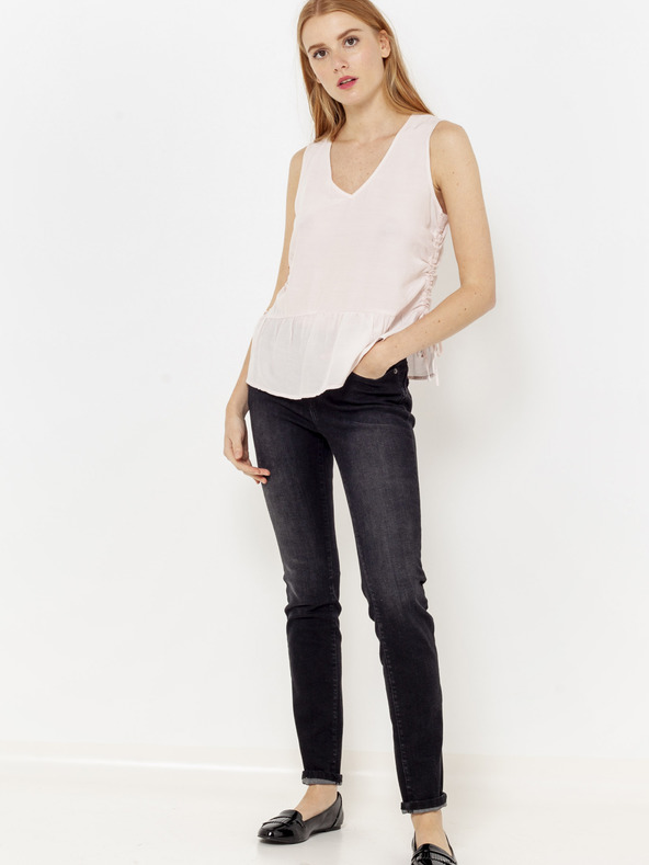 CAMAIEU Svetloružová blúzka CAMAIEU