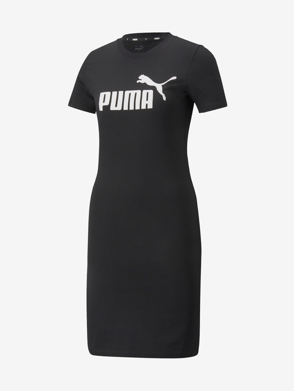 Puma Čierne dámske šaty s potlačou Puma
