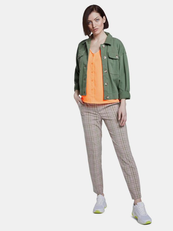 Tom Tailor Denim Oranžový dámsky top Tom Tailor Denim
