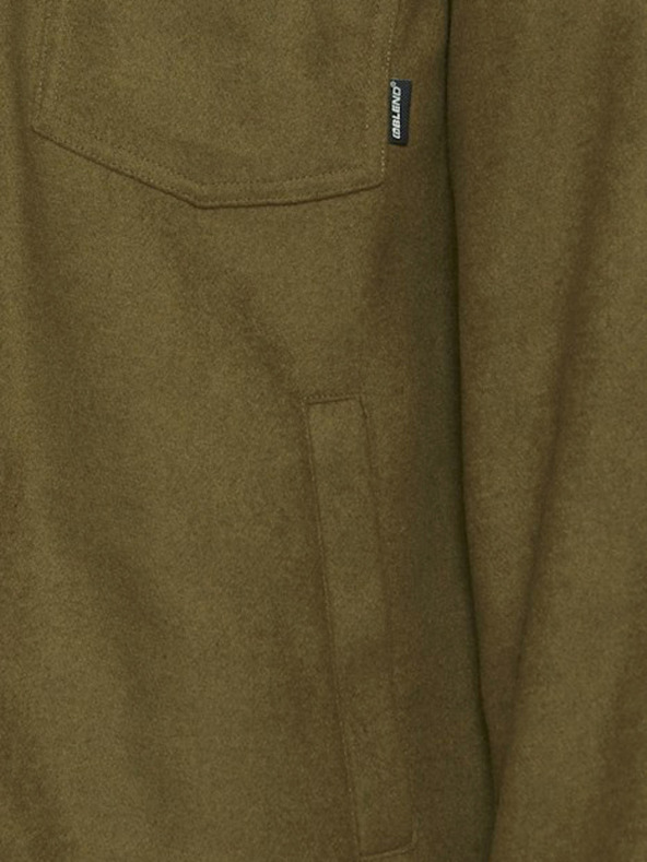 Blend Khaki ľahká košeľová bunda Blend