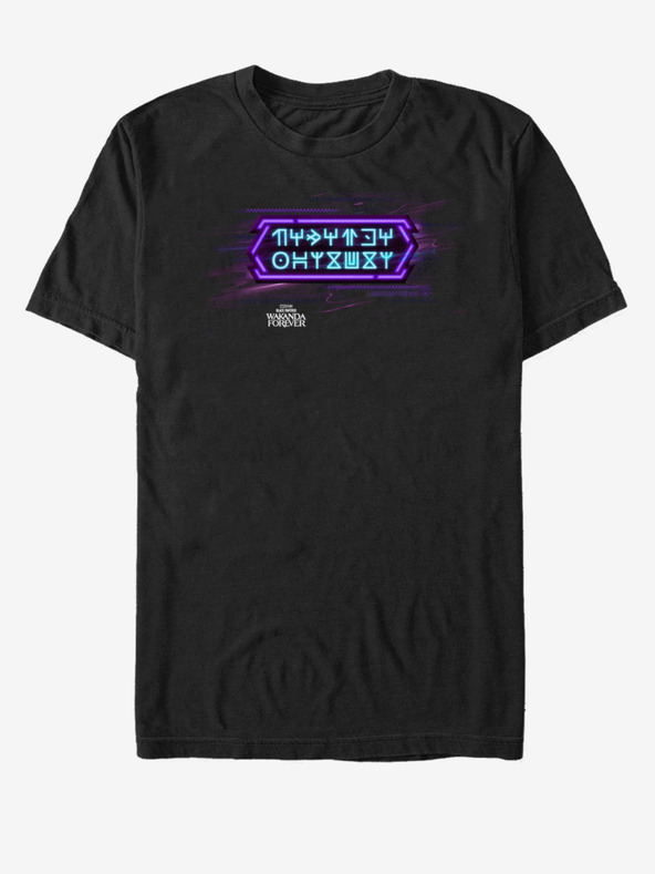 ZOOT.Fan Marvel Neon Black Panther: Wakanda nechť žije Tričko