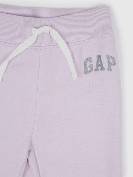 GAP Detské tepláky fleece logo army GAP