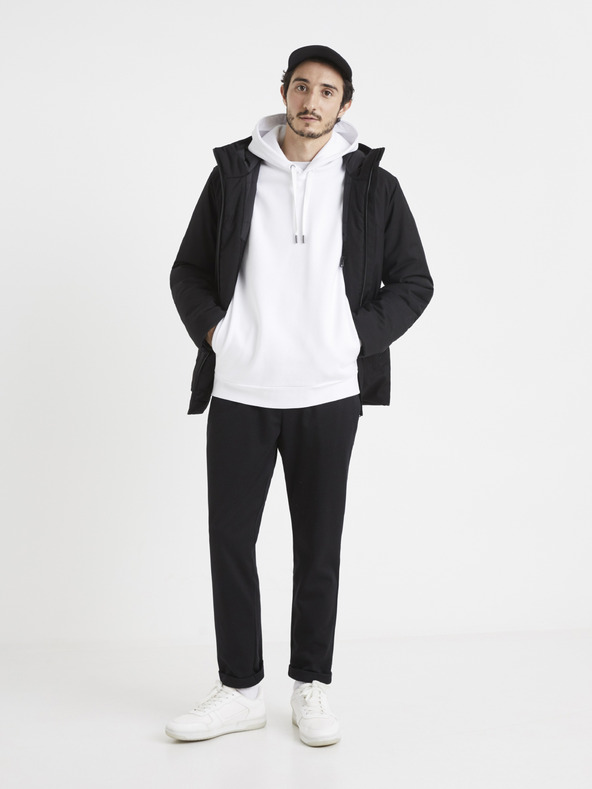 Celio Biela pánska mikina Celio Vesix