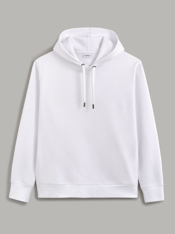Celio Biela pánska mikina Celio Vesix