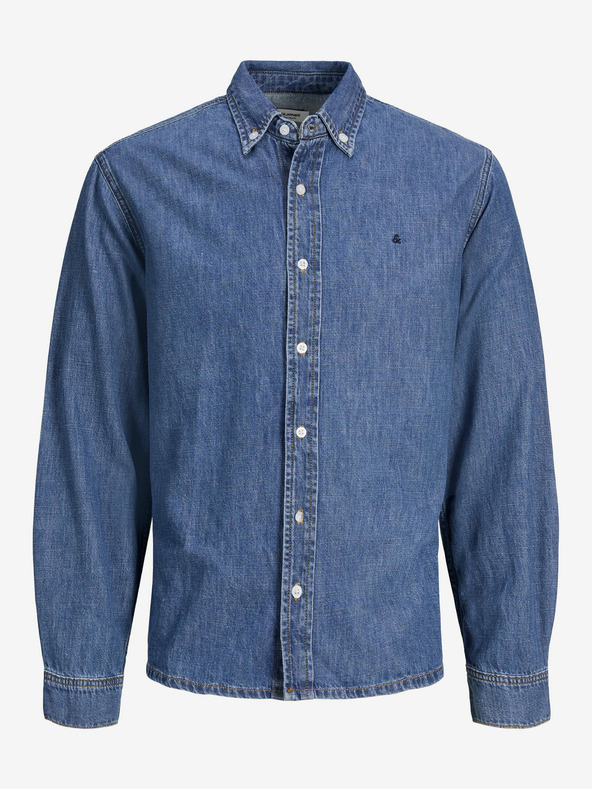 Jack & Jones Modrá pánska džínsová košeľa Jack & Jones Felix