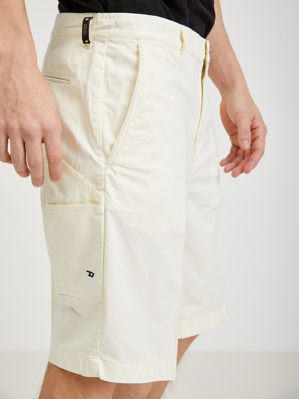 Diesel Diesel Krémové pánske chino šortky
