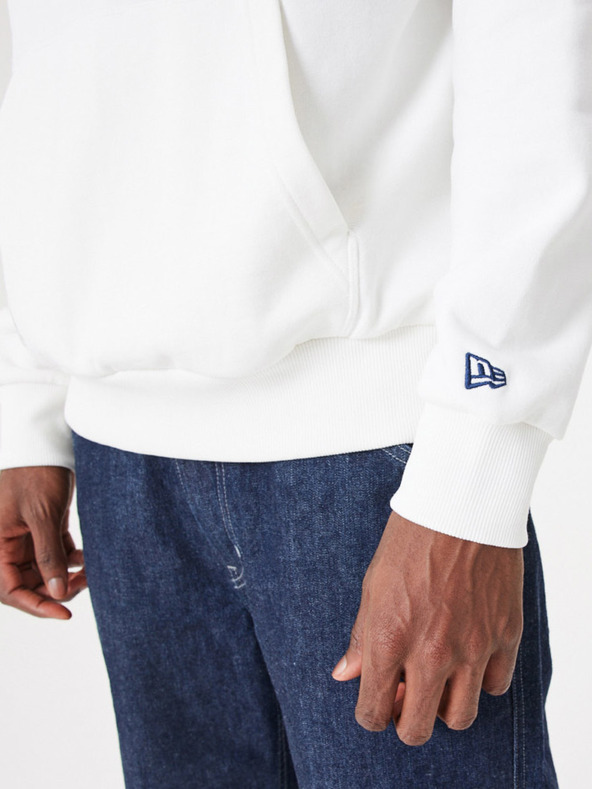 New Era Biela pánska mikina New Era Heritage Hoodie