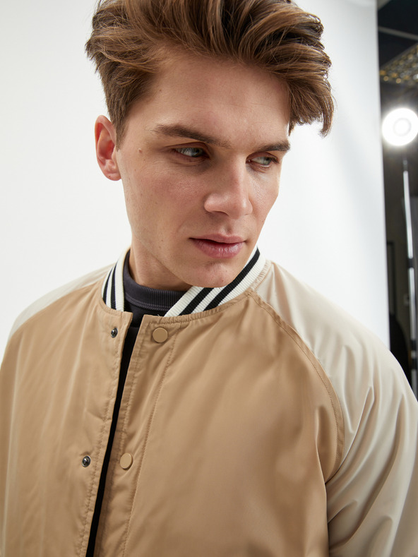 ONLY & SONS Béžová pánska bombera ONLY & SONS Chris