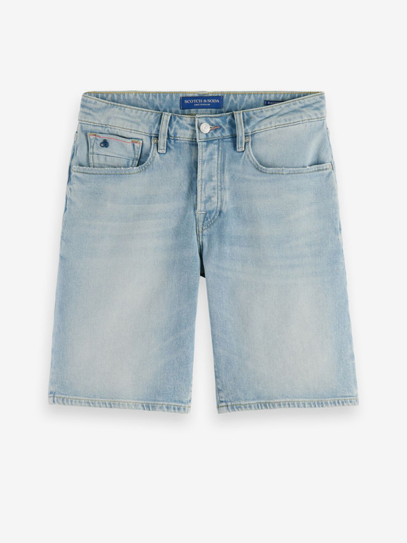 Scotch & Soda Svetlomodré pánske džínsové šortky Scotch & Soda