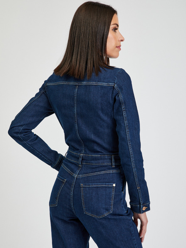 Orsay Tmavomodrý dámsky džínsový overal ORSAY