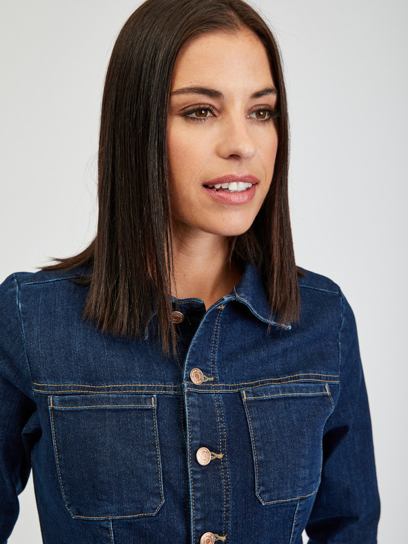 Orsay Tmavomodrý dámsky džínsový overal ORSAY