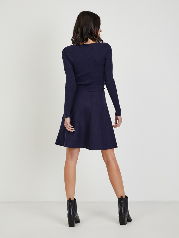 Orsay Tmavomodré dámske svetrové šaty ORSAY