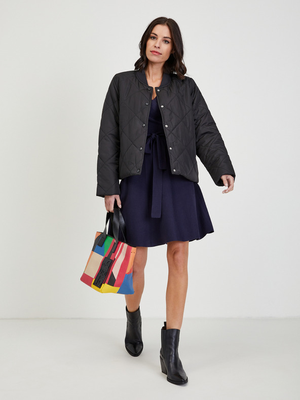 Orsay Tmavomodré dámske svetrové šaty ORSAY