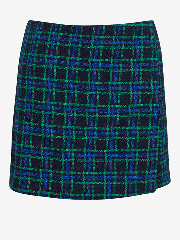 Orsay Zelená a modrá dámska kockovaná sukňa ORSAY