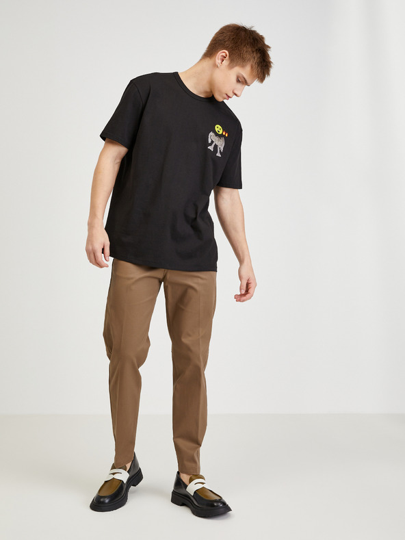 Diesel Čierne pánske tričko Diesel