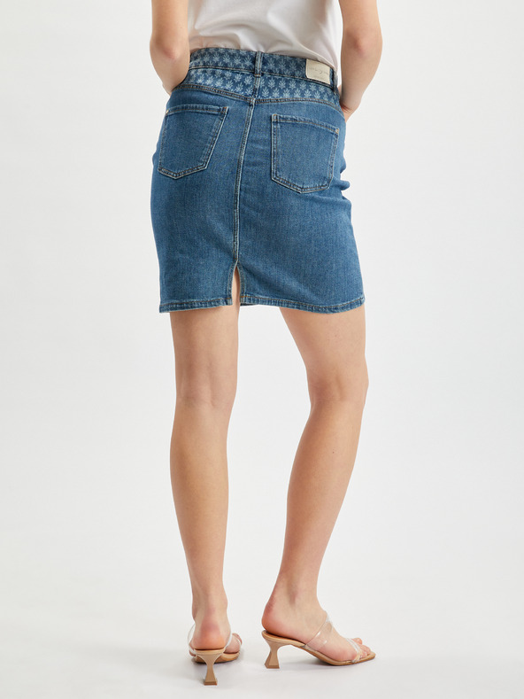 Orsay Modrá dámska džínsová sukňa ORSAY