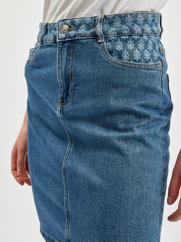 Orsay Modrá dámska džínsová sukňa ORSAY