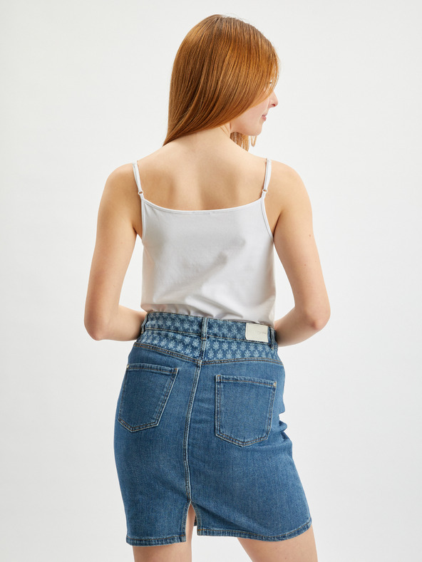 Orsay Modrá dámska džínsová sukňa ORSAY