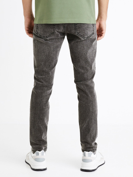 Celio Tmavosivé pánske džínsy slim fit strihu Celio C25 Dosley25