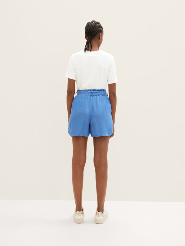 Tom Tailor Denim Modré dámske šortky Tom Tailor Denim