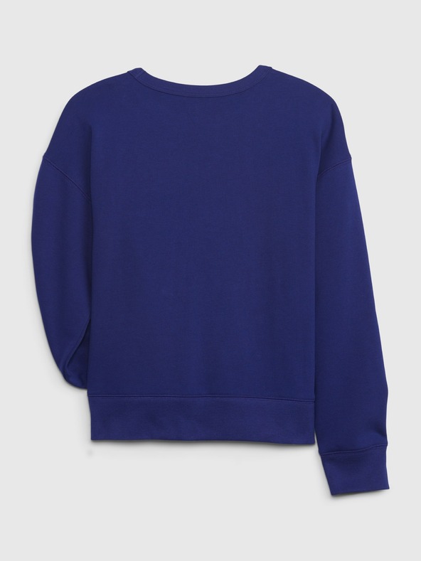 GAP Detská mikina s logom a fleece GAP