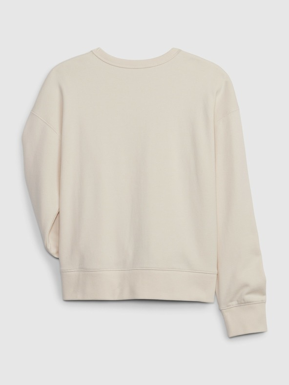 GAP Detská mikina s logom a fleece GAP