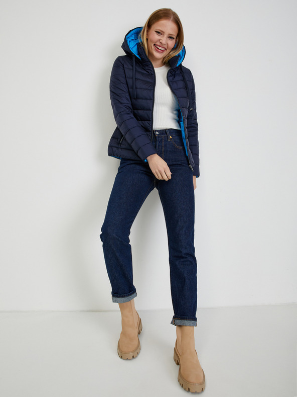 Orsay Tmavomodrá dámska zimná prešívaná bunda ORSAY