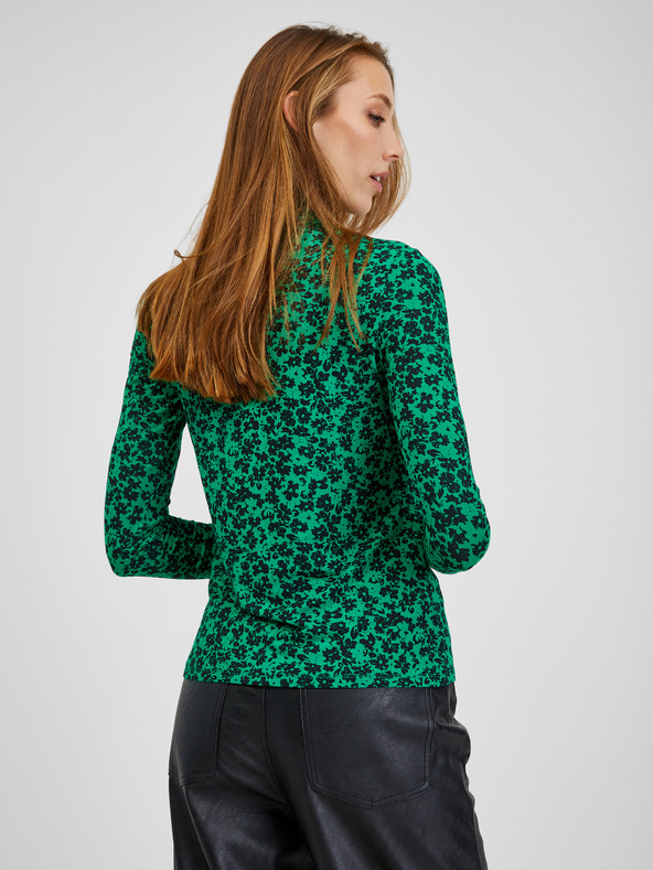 Orsay Zelený dámsky vzorovaný rolák ORSAY