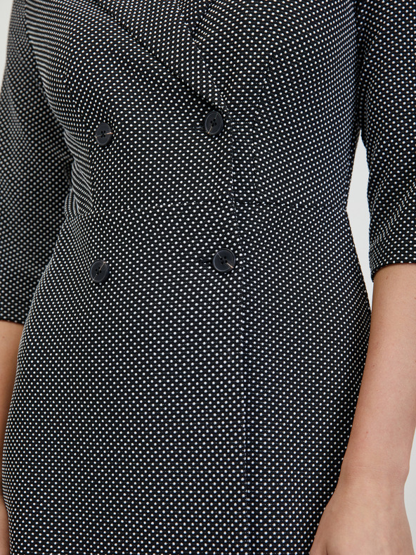 Orsay Bielo-čierne dámske vzorované šaty ORSAY