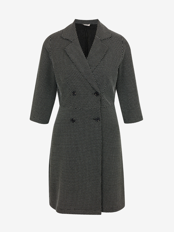 Orsay Bielo-čierne dámske vzorované šaty ORSAY