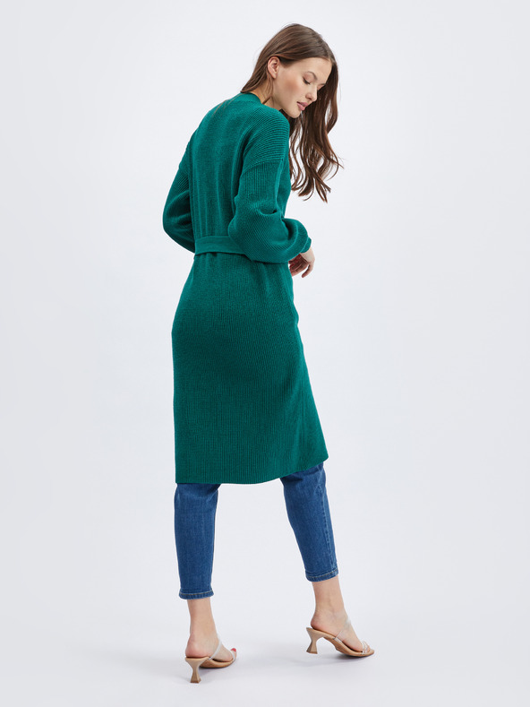 Orsay Petrolejový dámsky dlhý sveter ORSAY