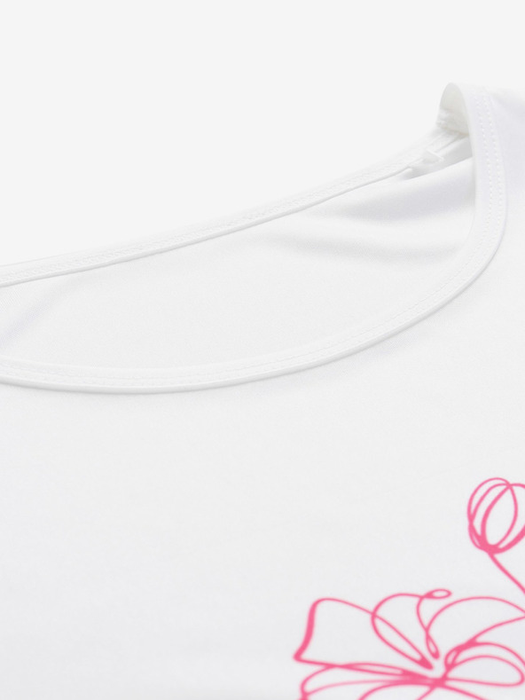 ALPINE PRO Biele dámske tričko ALPINE PRO QUATRA