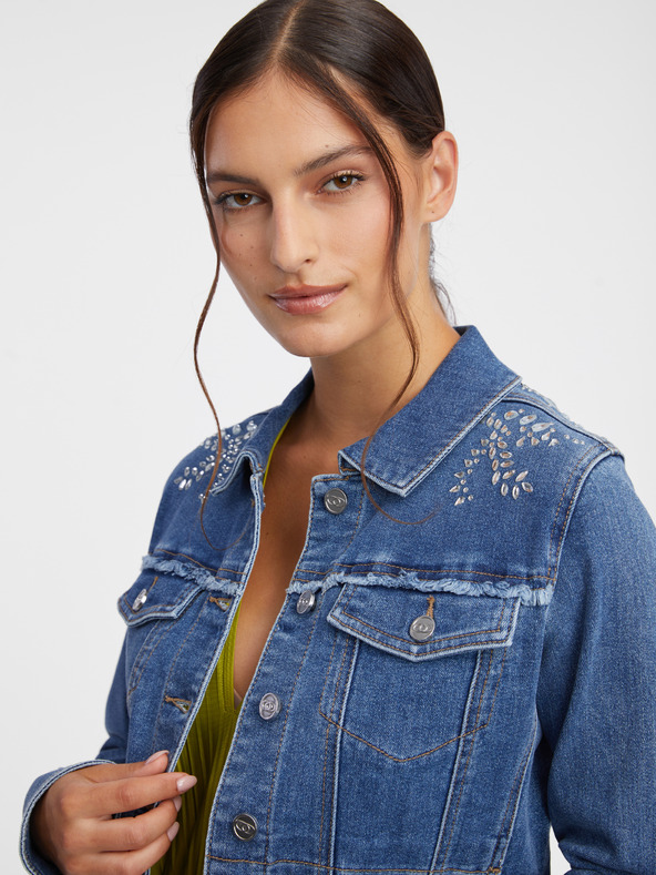 Orsay Modrá dámska džínsová bunda ORSAY