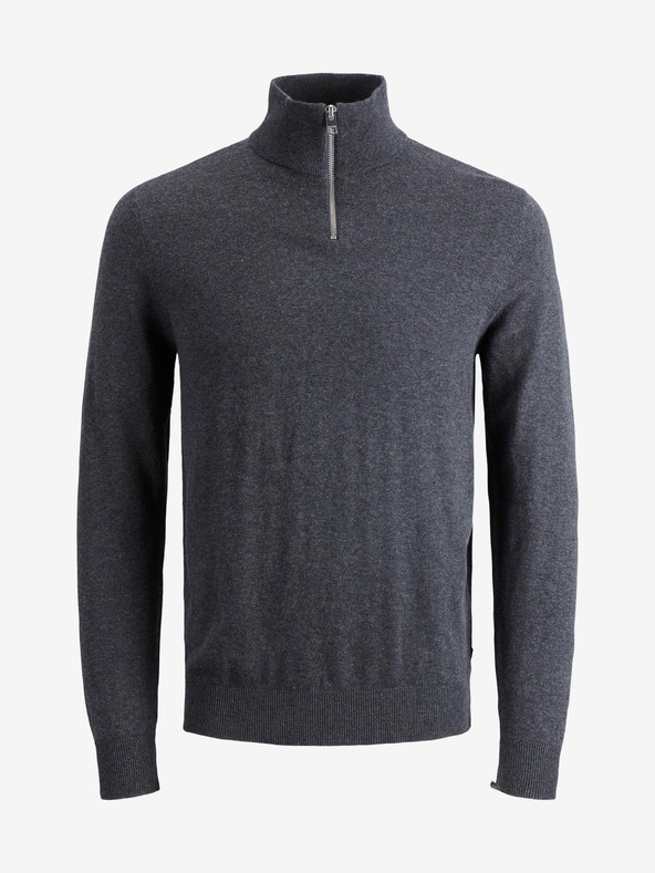 Jack & Jones Tmavosivý pánsky sveter Jack & Jones Emil
