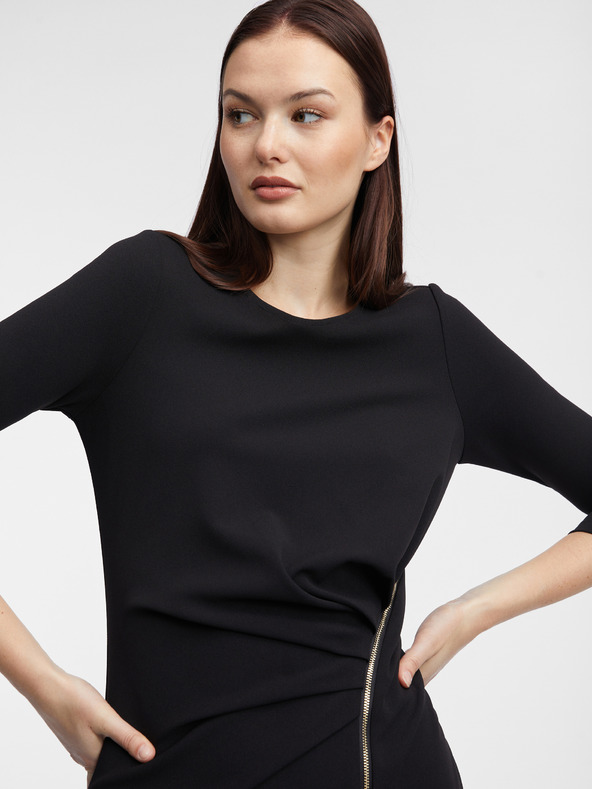 Orsay Čierne dámske plášťové šaty ORSAY