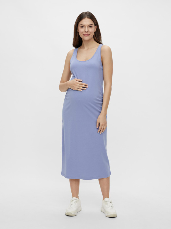 Mama.licious Svetlomodré tehotenské základné maxi šaty Mama.licious Lea