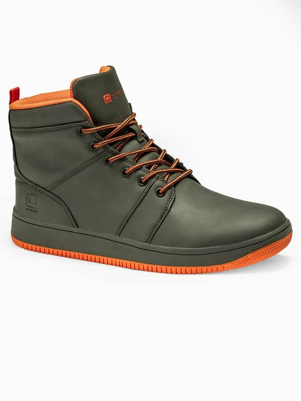 Ombre Clothing Khaki pánske členkové tenisky T311