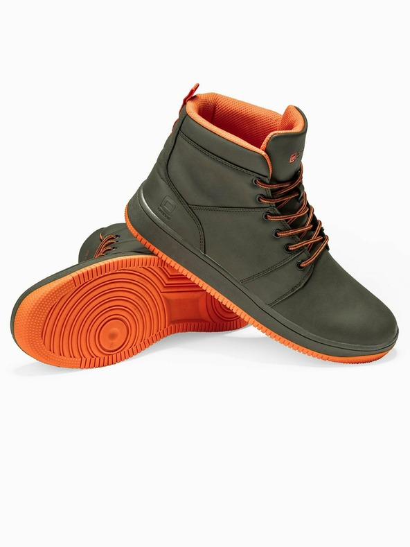 Ombre Clothing Khaki pánske členkové tenisky T311