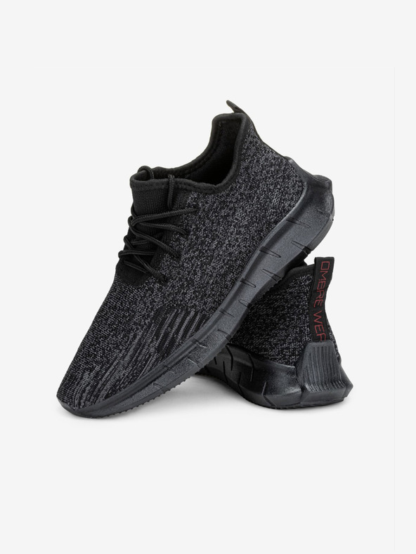 Ombre Clothing Čierne pánske tenisky Ombre Oblečenie