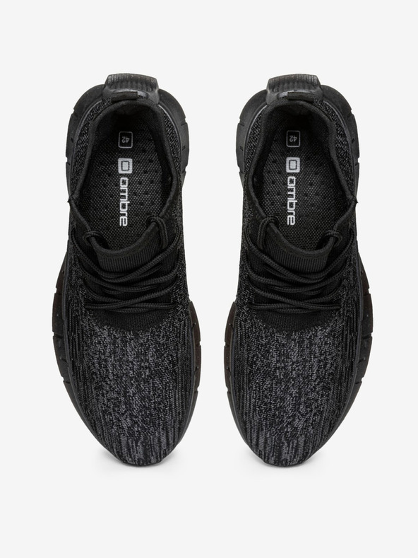 Ombre Clothing Čierne pánske tenisky Ombre Oblečenie