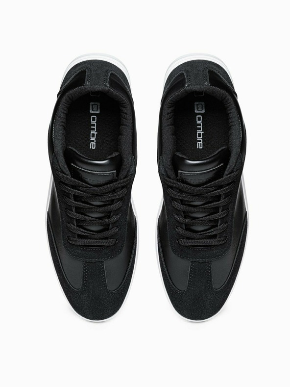 Ombre Clothing Čierne pánske tenisky Ombre Clothing T373