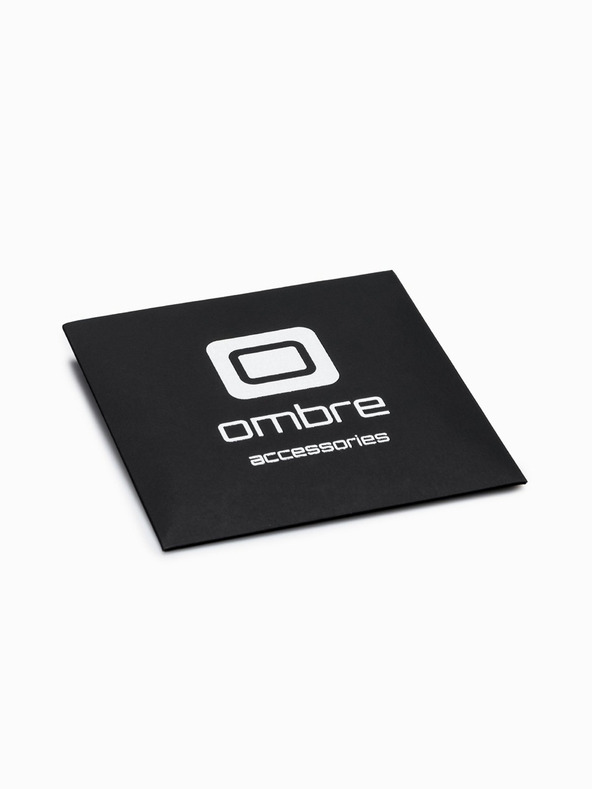 Ombre Clothing Čierny pánsky kožený náramok Ombre oblečenie